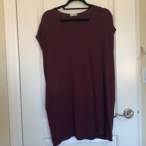Wilfred purple/red (maroon/ burgundy) sleeveless dress
